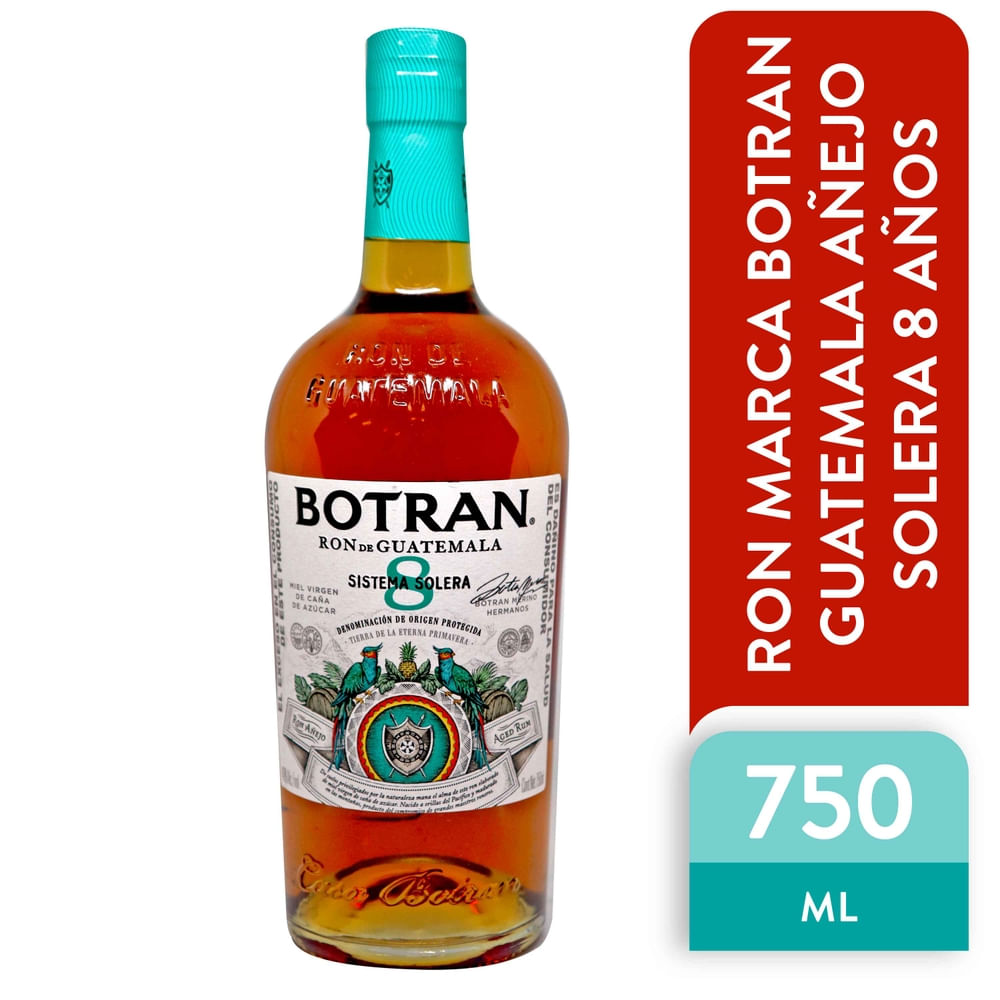 Ron Botran Añejo Solera 8 Años - 750 ml