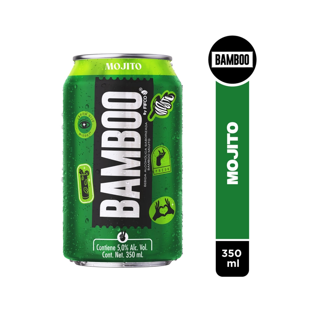 Bebida Bamboo Mojito Lata 350 ml
