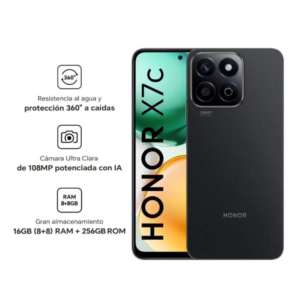 Honor Celular X7C 8GB RAM 256 Almacenamiento