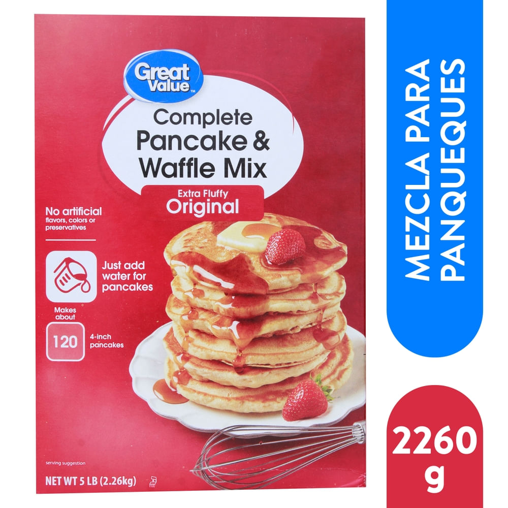 Mezcla Great Value Para Panqueque Y Waffle Mix Original