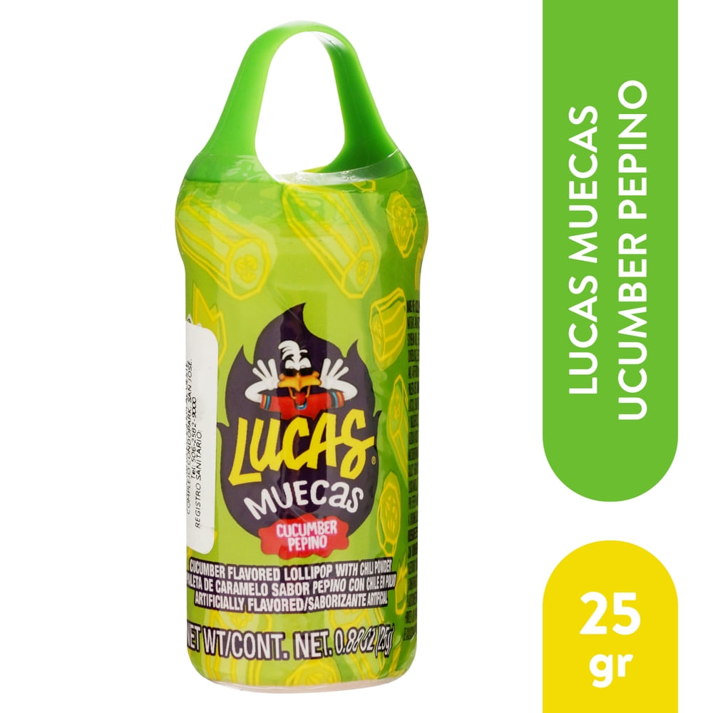 Dulces Lucas Muecas Pepino Chile - 25 g