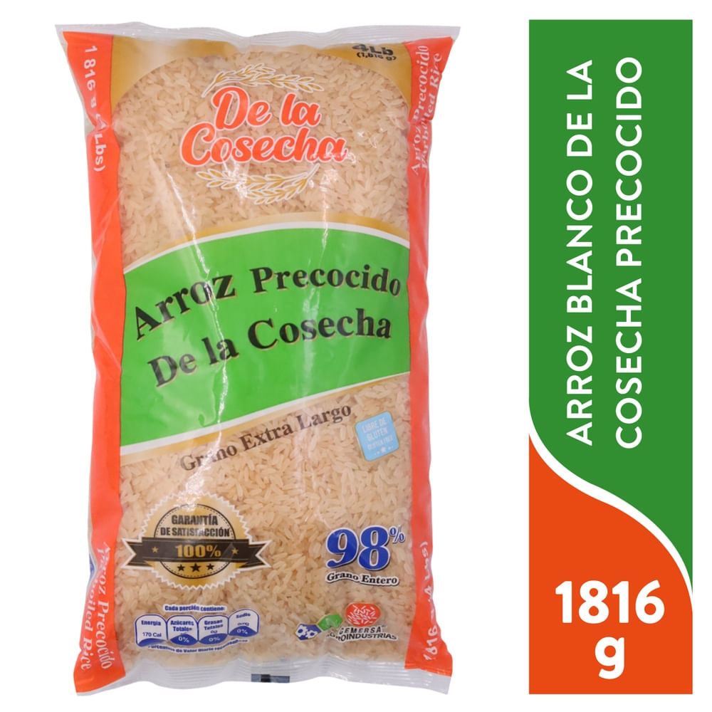 Arroz Precocido, De La Cosecha, Grano extra largo - 1,816 g