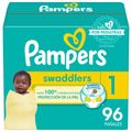 Pañales Pampers Swaddlers Talla 1 (4-6 Kg) Absorbentes - 96 Uds