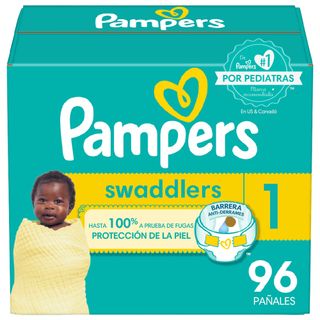 Pañales Pampers Swaddlers Talla 1 (4-6 Kg) Absorbentes - 96 Uds