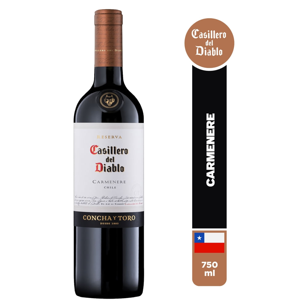 Vino Tint Casill Del D Carmenere 750 ml
