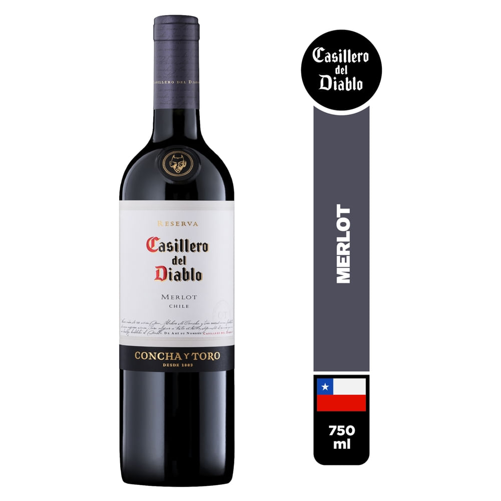 Vino Casillero Del Diablo Merlot 750 ml