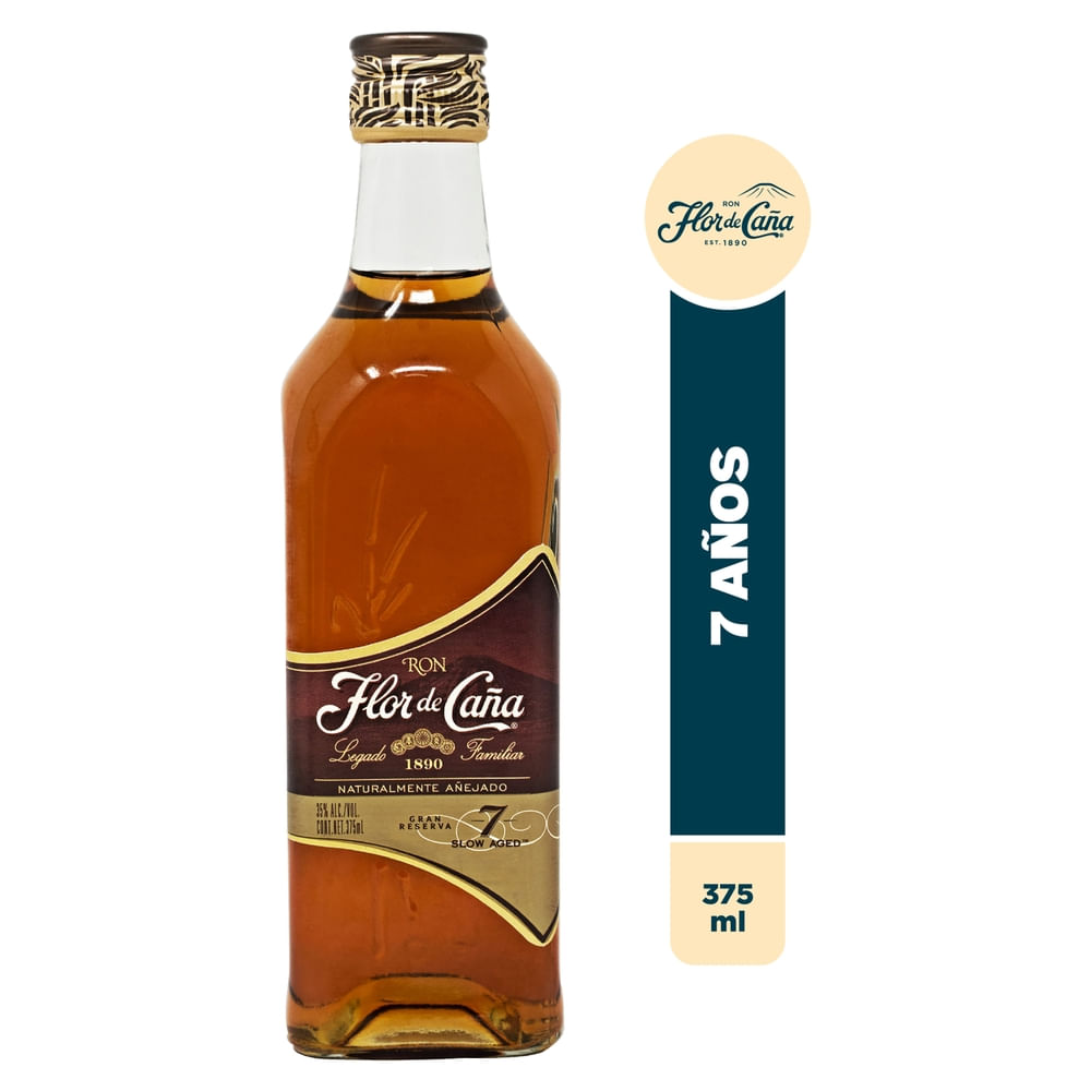 Ron Flor De Caña 7 Años Gran Reserva - 375ml
