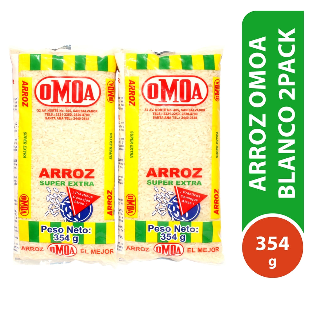 Arroz Omoa Blanco 2Pack De 354 g