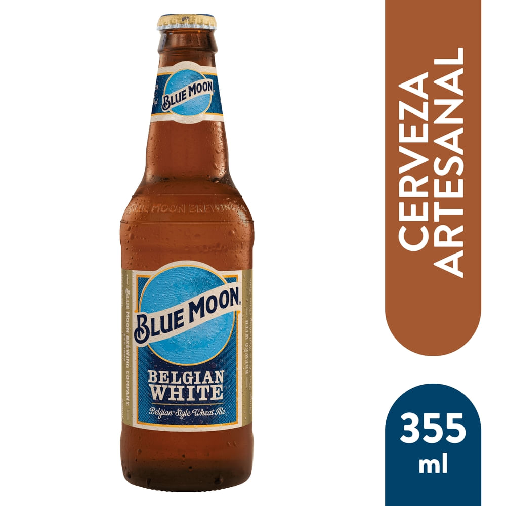 Cerveza Blue Moon Vidrio 355 ml