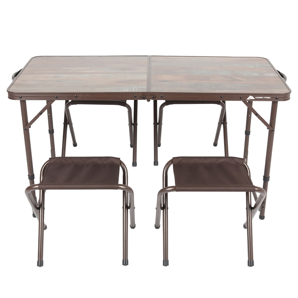 Mesa plegable Ozark Trail con sillas  ideal para campismo