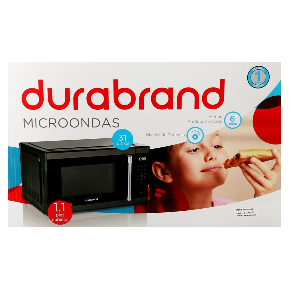 Microondas Durabrand 1.1 pies cúbicos digital