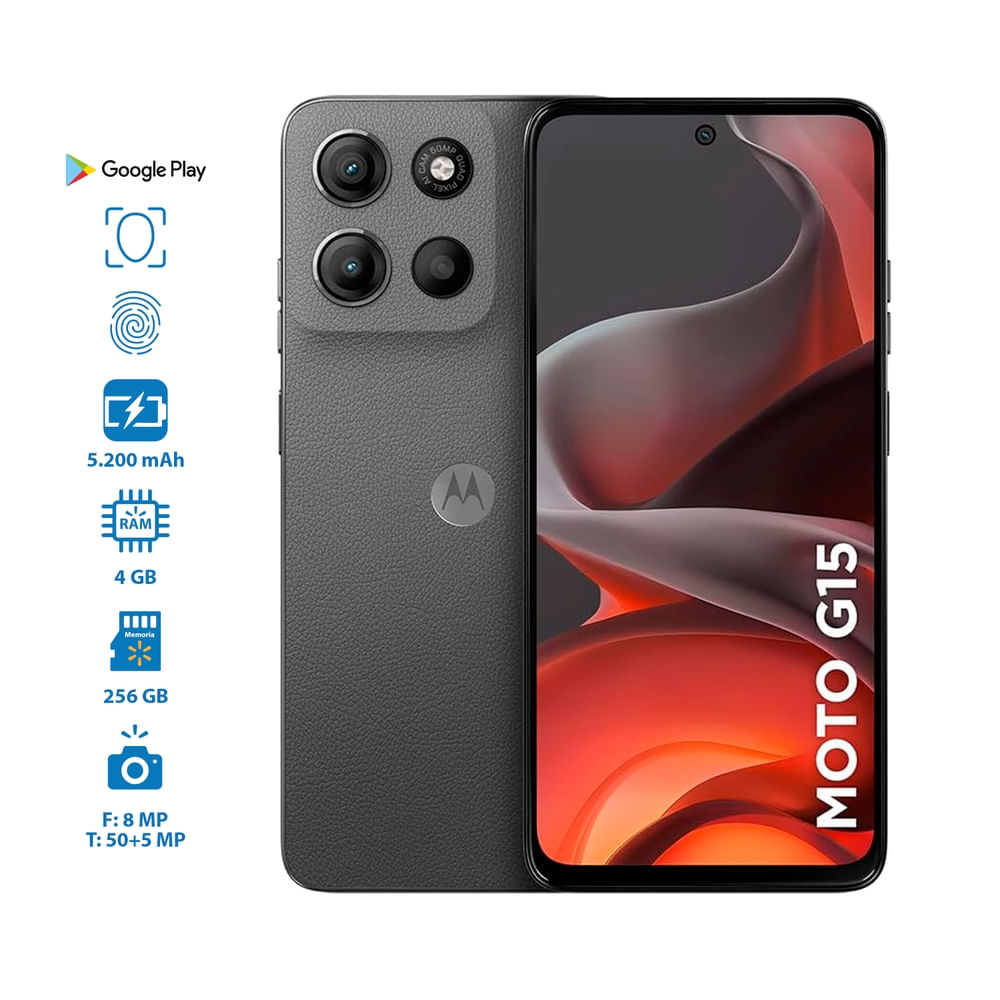 Celular Motorola G15 4GB RAM 256GB Almacenamiento
