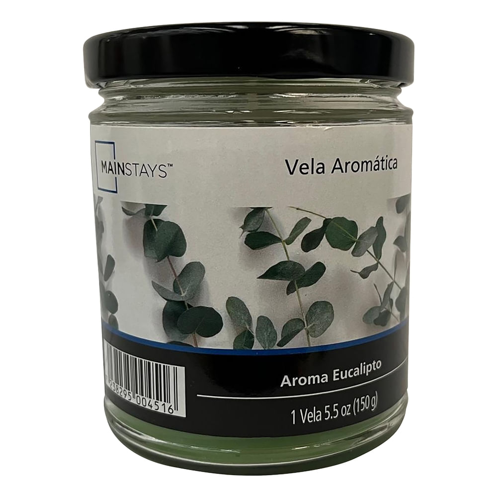 Vela aromática Mainstays aroma eucalipto mediana -150 g