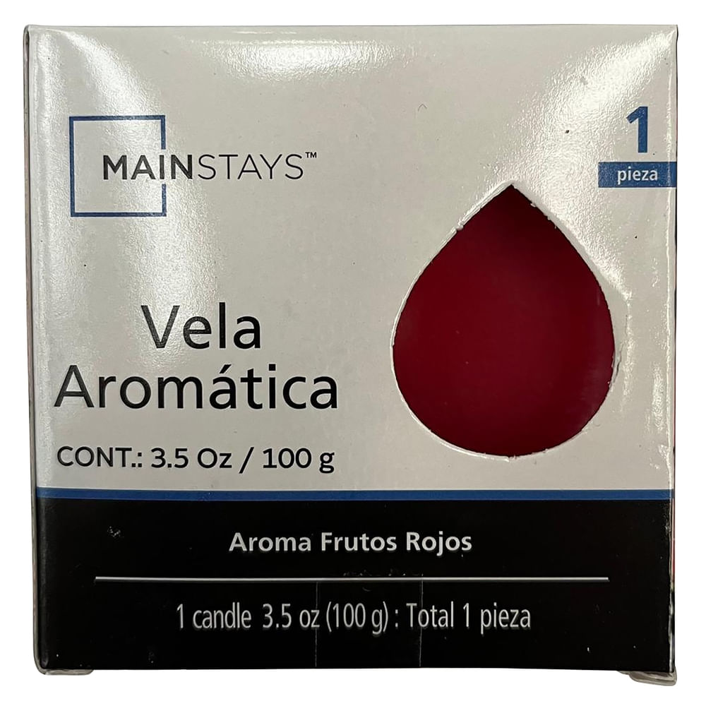 Vela aromática Mainstays aroma frutos rojos -100 g