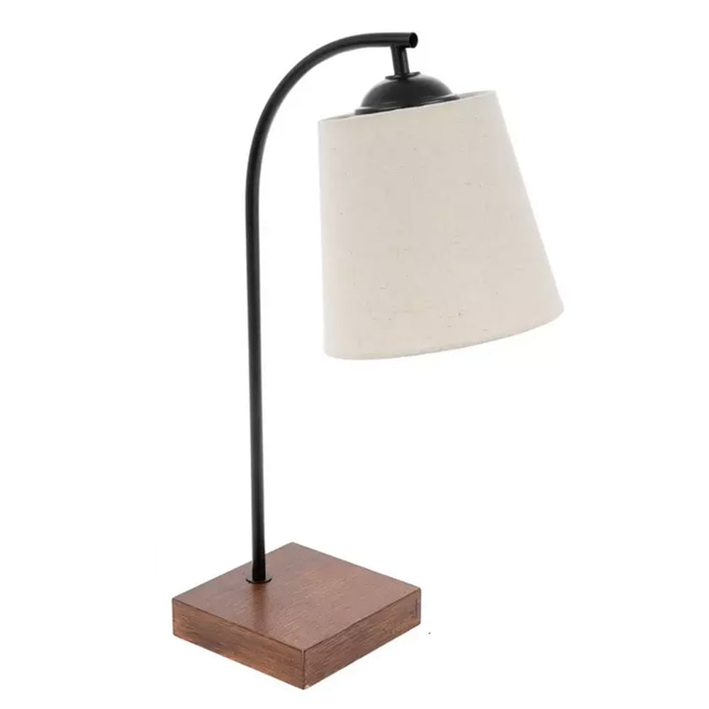 Lámpara de mesa Home Trends con base de madera