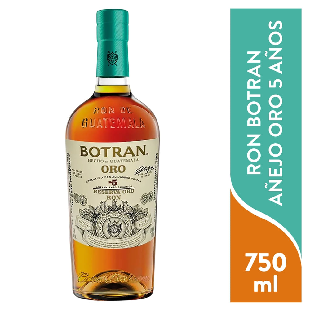 Ron Botran Anejo Oro 5 Anos 700 Ml