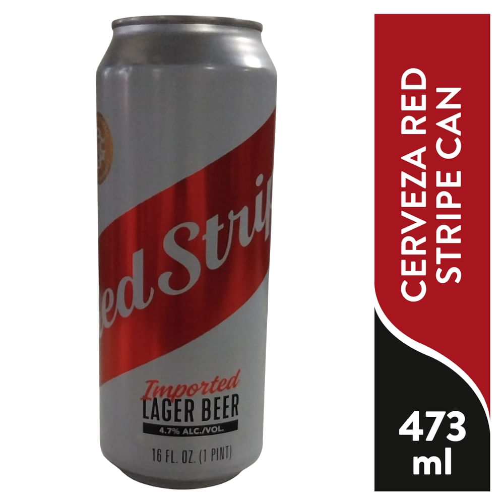 Cerveza Red Stripe Can 473 Ml