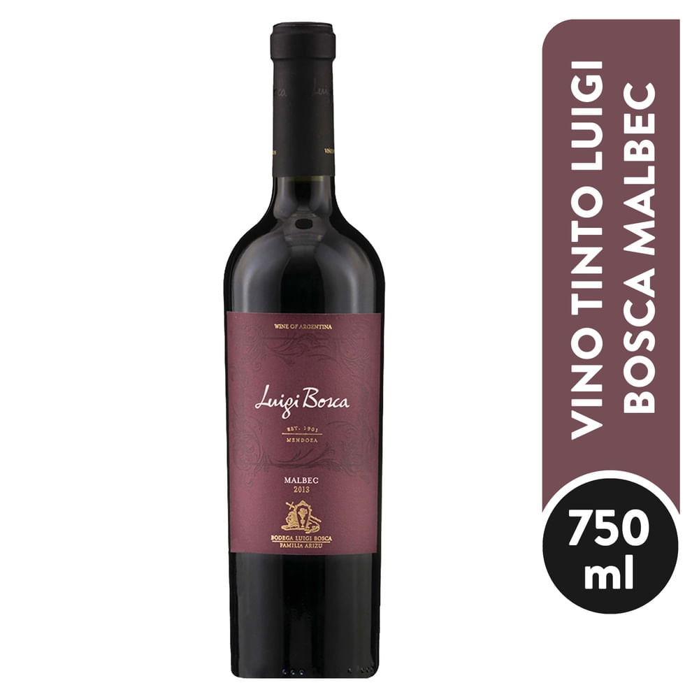 Vino Tinto Luigi Bosca Malbec - 750 ml