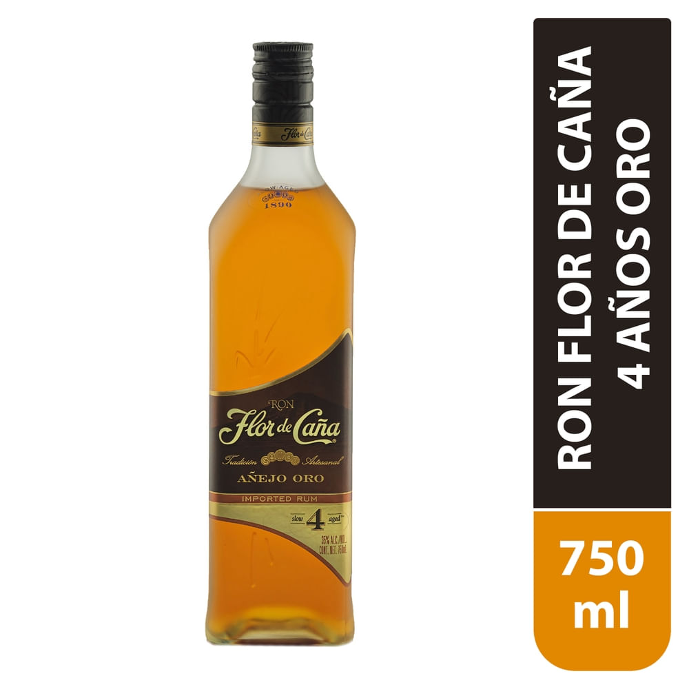 Ron Flor De Caña Oro Botella - 750 ml