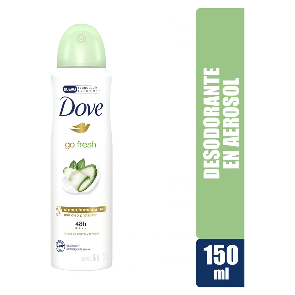 Desodorante Dove go fresh pepino en spray - 150 ml