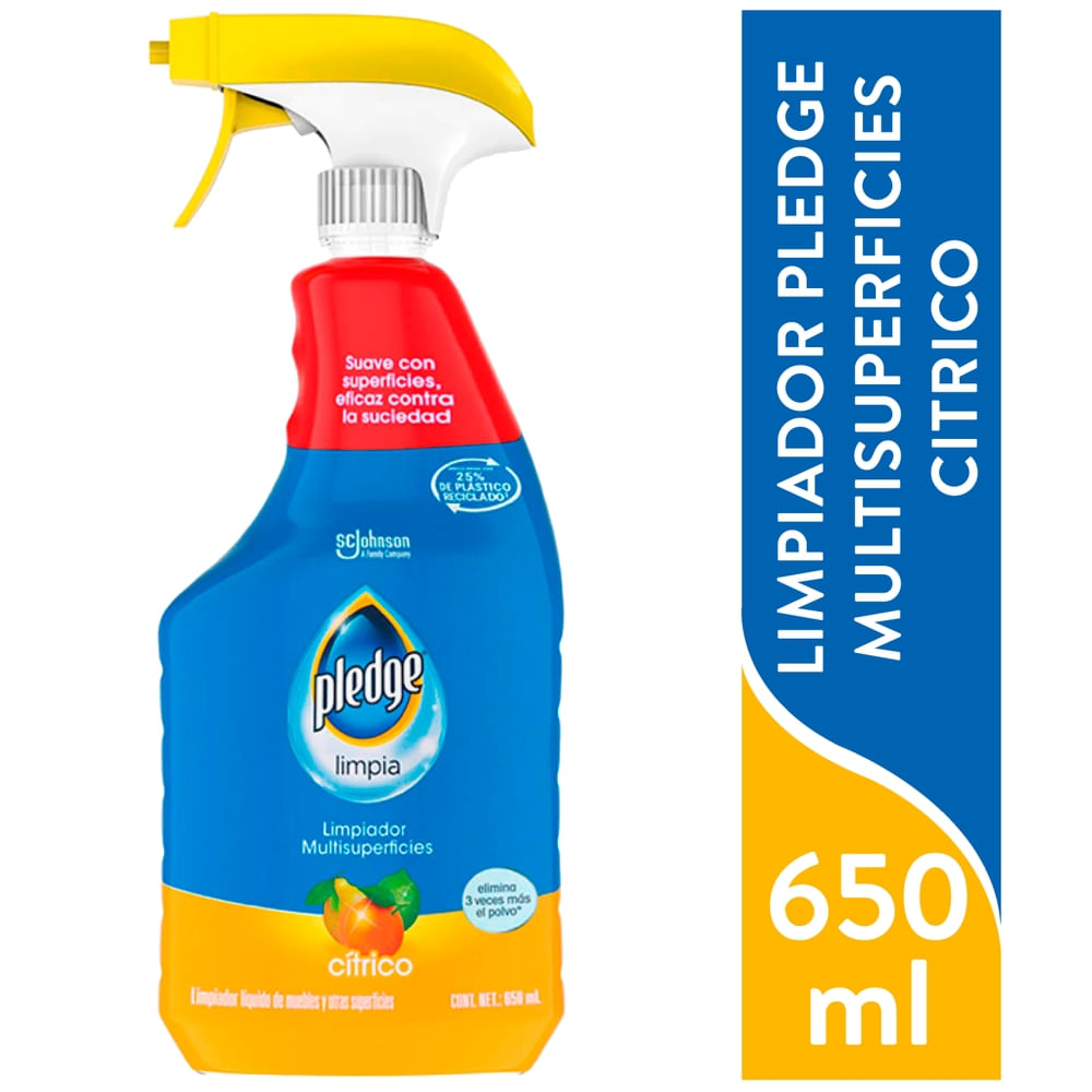 Limpiador Pledge Multisuperficies Cítrico - 650 ml