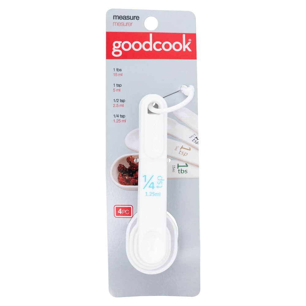 Cucharas Medidoras De Plástico Goodcook - 4 Unidades