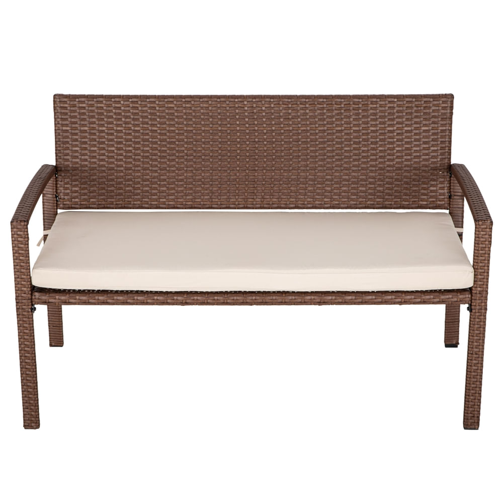 Banca Home Trends Ratta Beige Avellan 128x62x82 cm