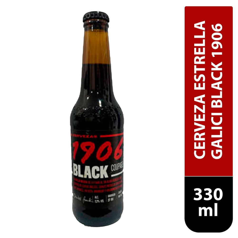 Cerveza Estrell Galici Black 1906 330 Ml