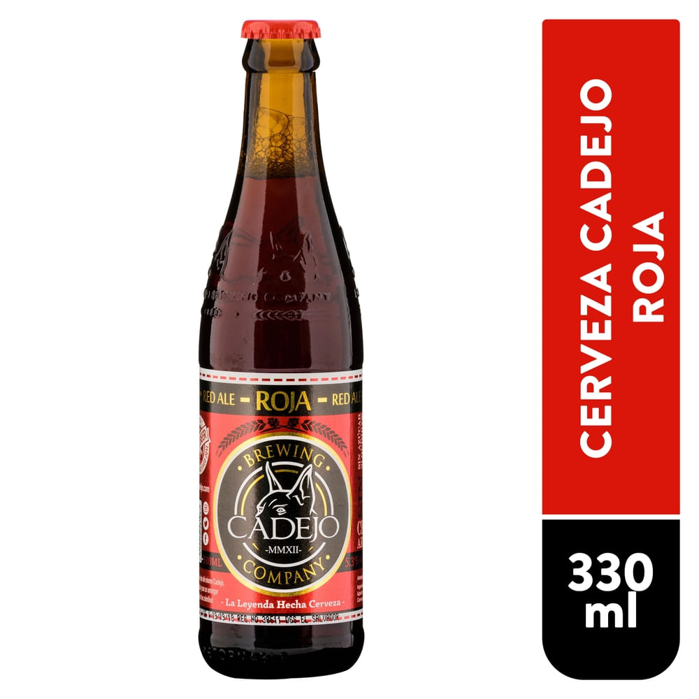 Cerveza Cadejo Roja 330 ml