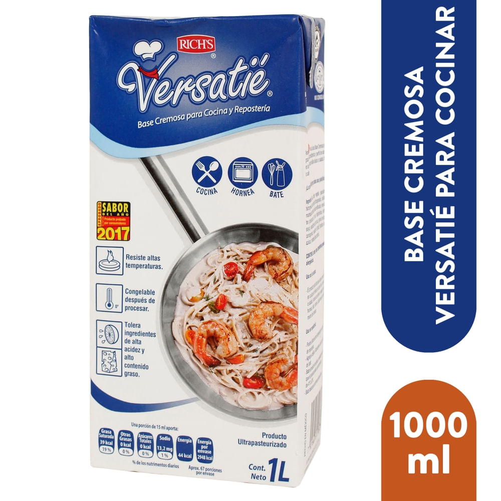 Base Versatic Cremosa Para Cocinar - 1000 ml