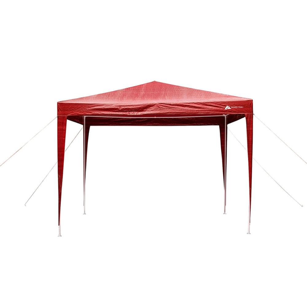 Toldo plegable Ozark Trail color rojo - 3 x 3 m