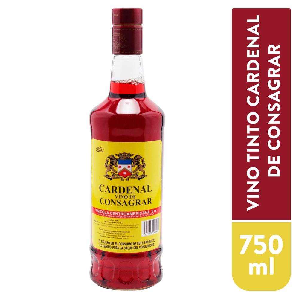Vino Cardenal Tinto De Consagrar 750 ml