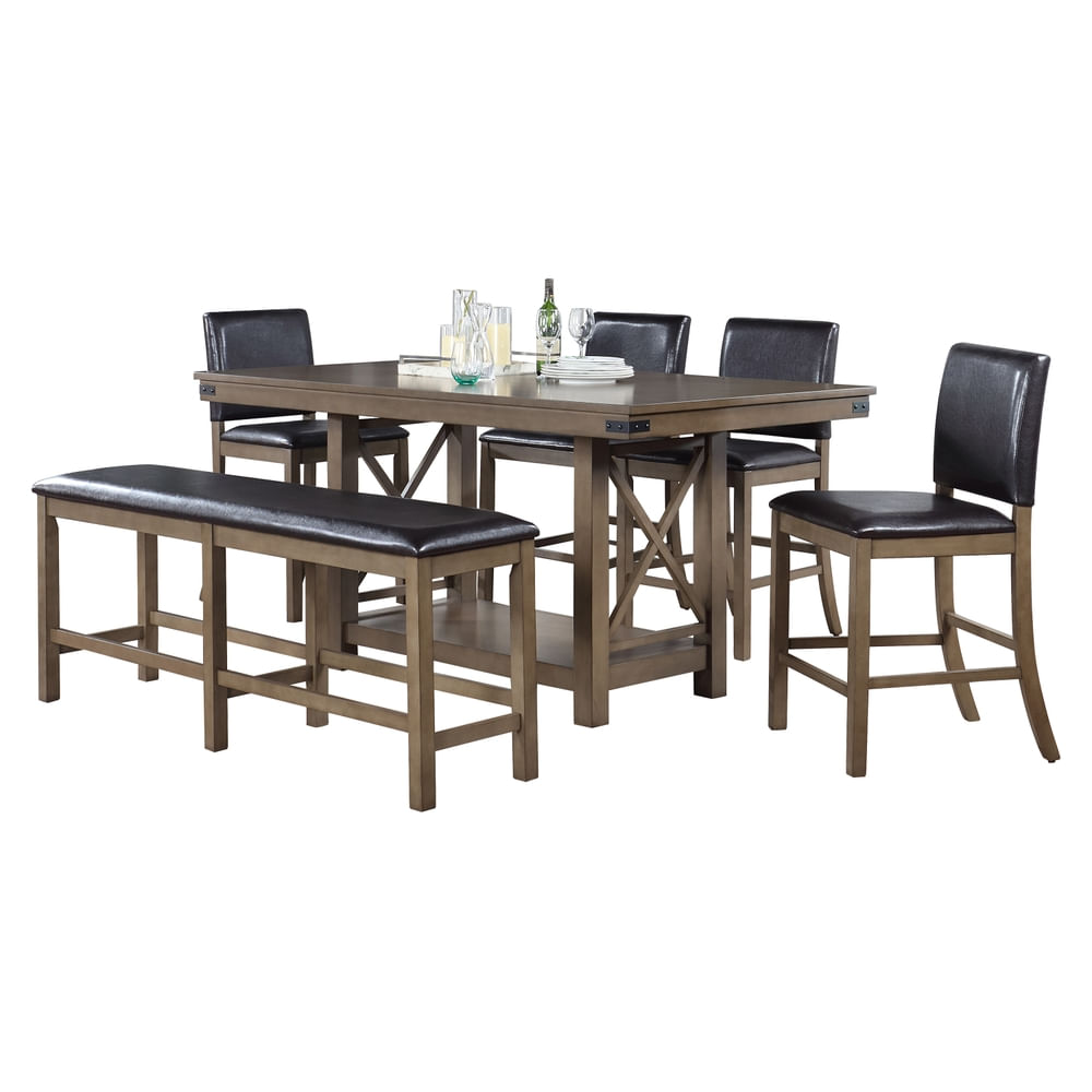 Set Mainstays de comedor con banca 6 personas