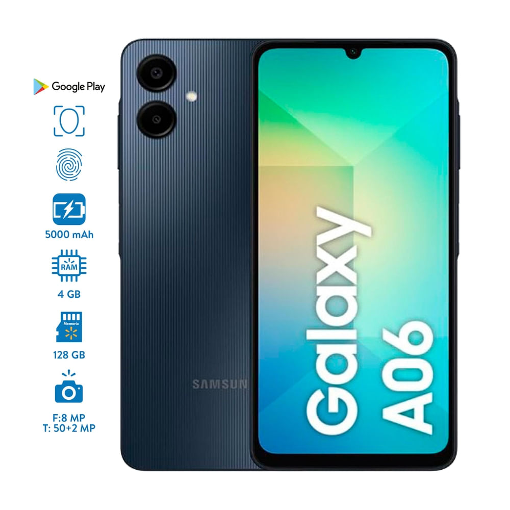Celular Samsung A06 4GB RAM 128GB Almacenamiento