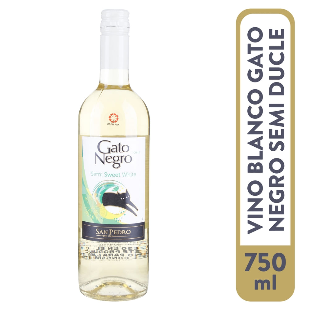 Gato Semi Sweet Blanco 750ml