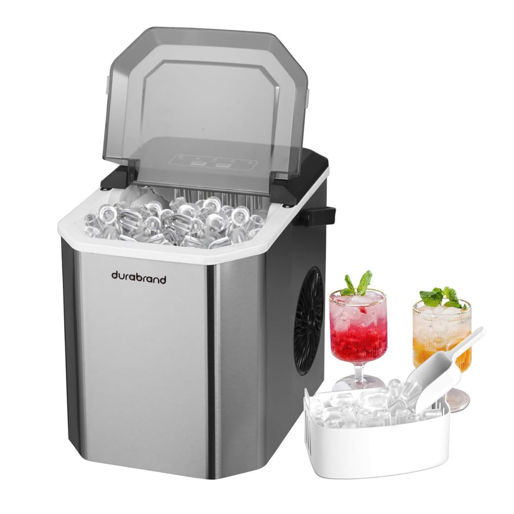 Máquina para fabricar hielo Durabrand Portátil capacidad 12 kg