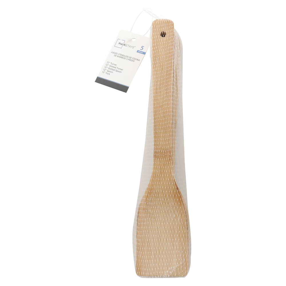 Juego De 5 Utensilios Cocina Bamboo