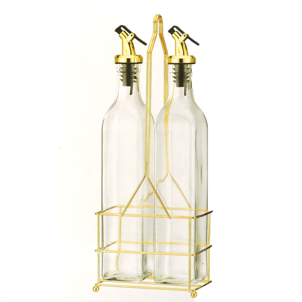 Juego De Aceiteras 2 Piezas Soporte