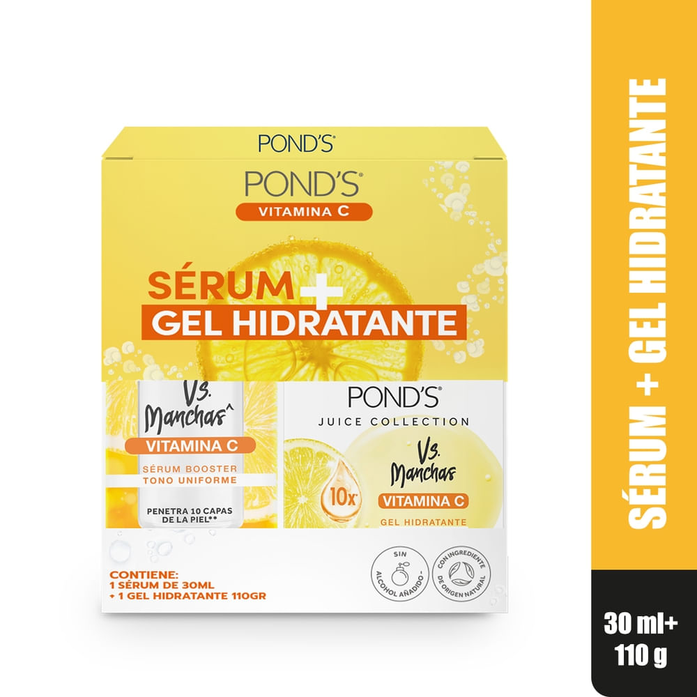 Serum + Gel hidratante con vitamina C - 30 ml + 110g