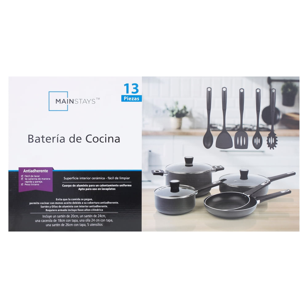 Bateria De Cocina Mainstays 13 Pzas