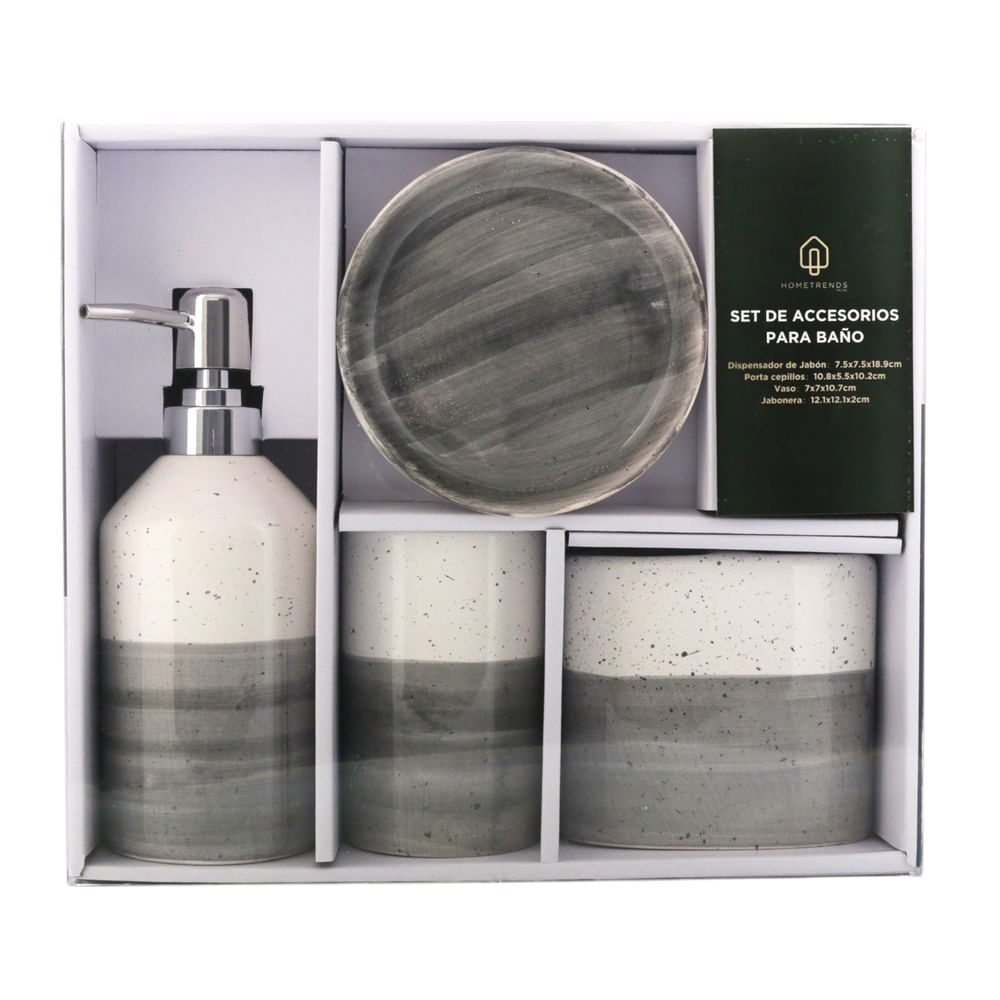 Set De Accesorios De Bano De Ceramica