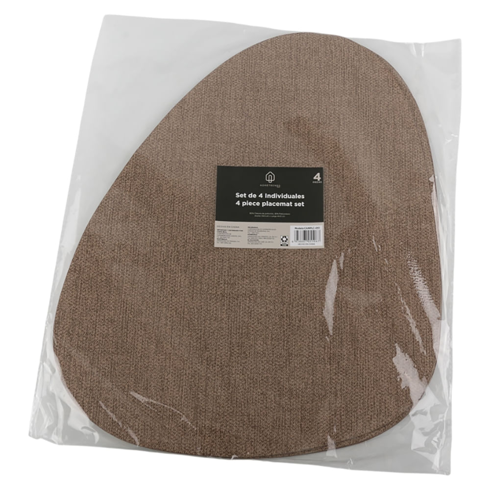 Set De Alfombras De Plastico De 4 P