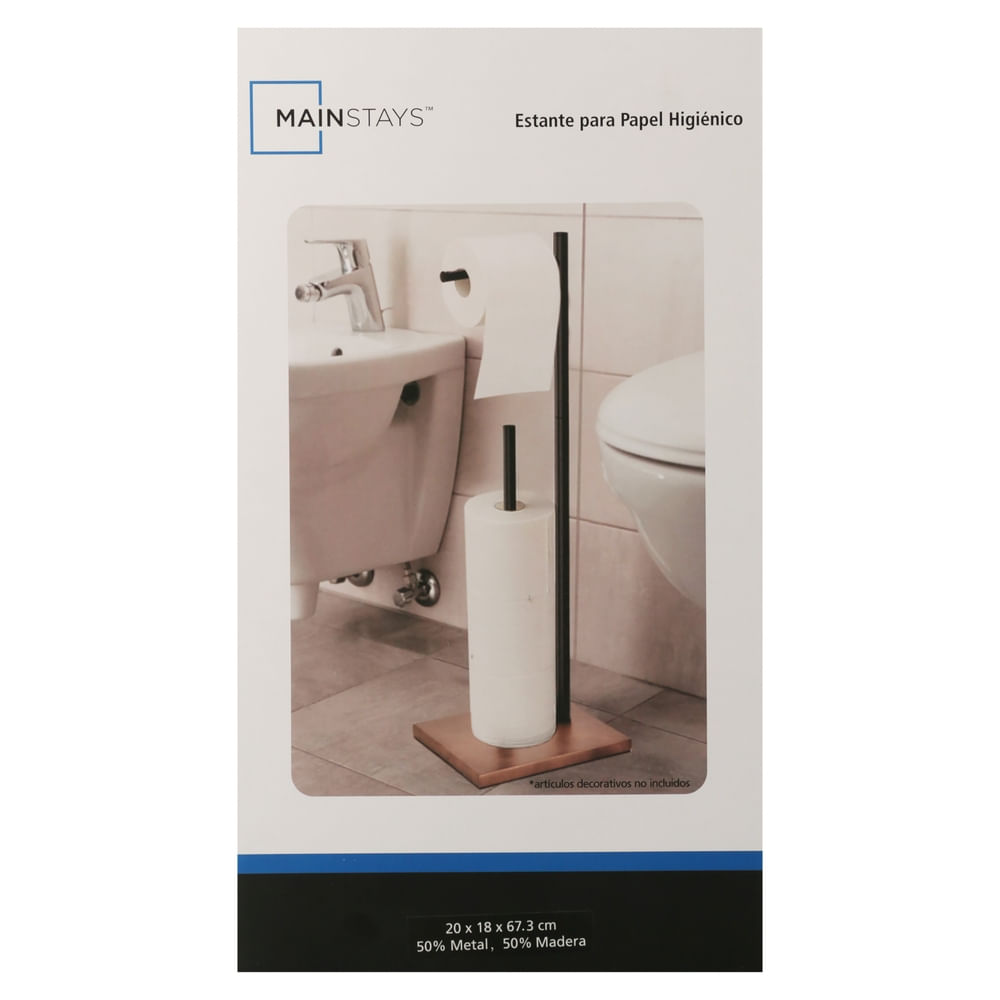 Caddy De Ducha De Bano De Madera Y Metal