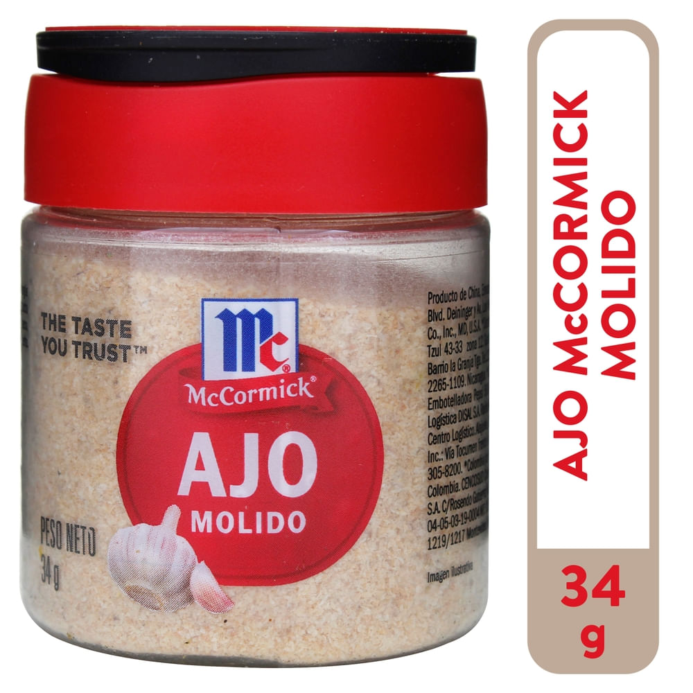 Ajo Mccormick molido - 34 g