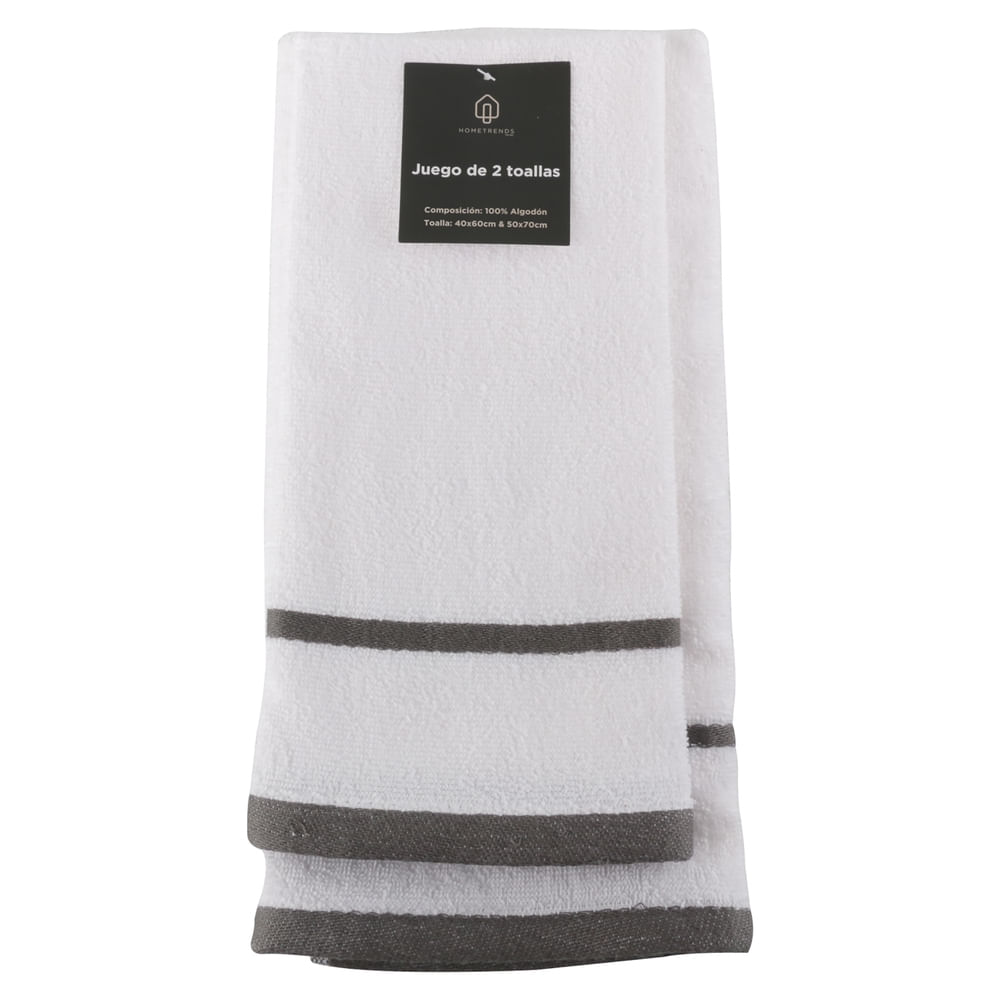 Set De Toallas 2 Piezas 40X60Cm Y 50X7