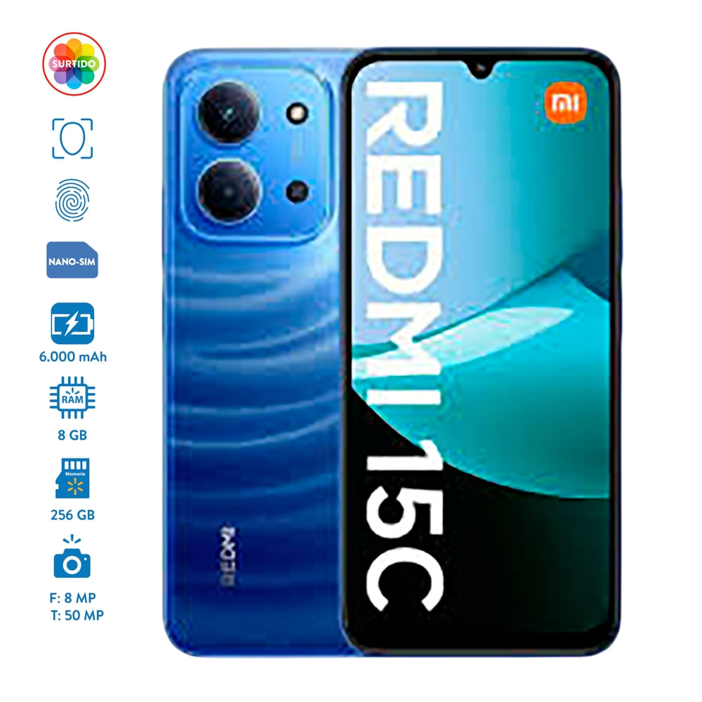 Celular Xiaomi Redmi 15C 8GB RAM 256GB Almacenamiento