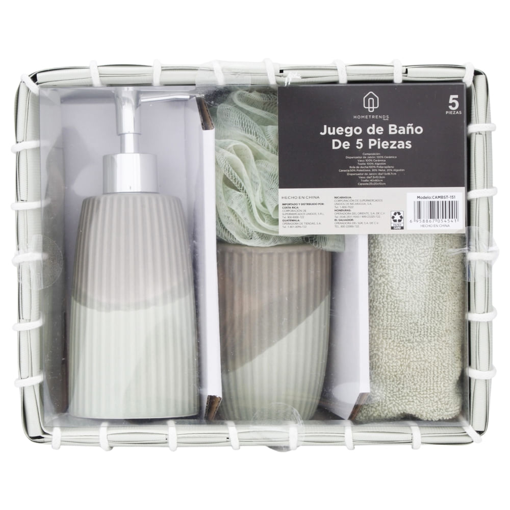 Set Accesorios Ba#O Ht 5 Pzas