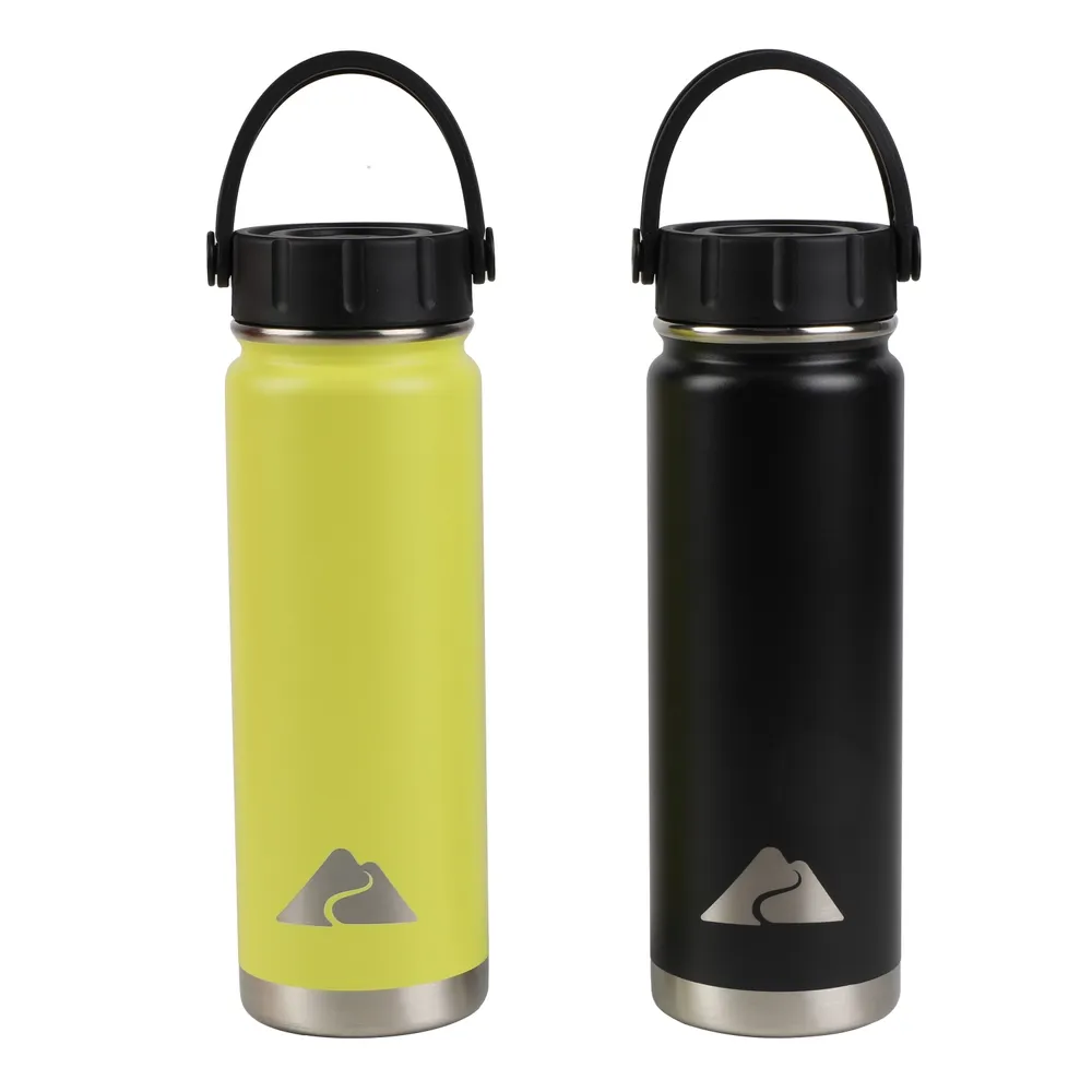 Botella insulada Ozark Trail de acero inoxidable con agarradera capacidad de 24 oz - 2 Pzas