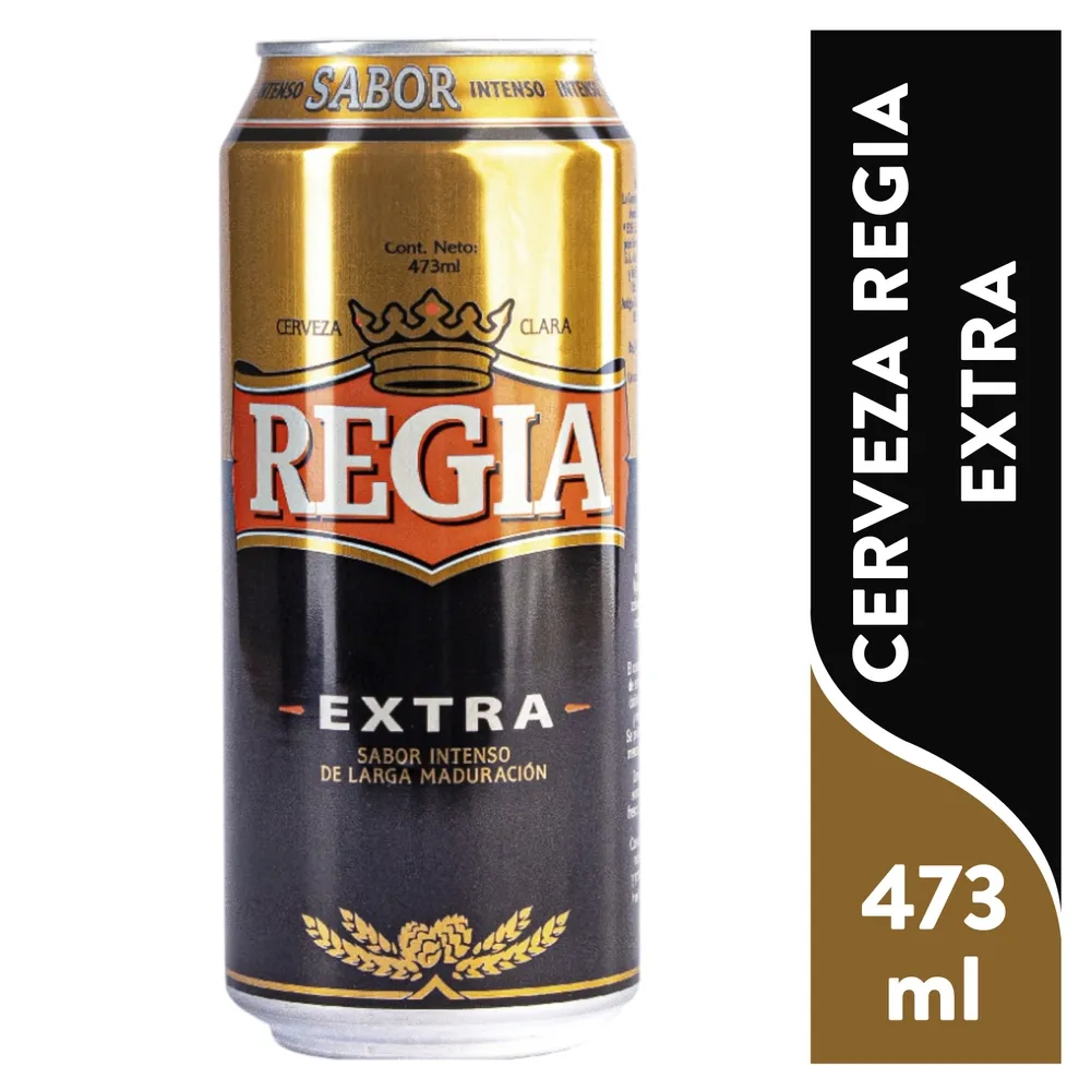 Cerveza Regia Extra Lata 473 ml
