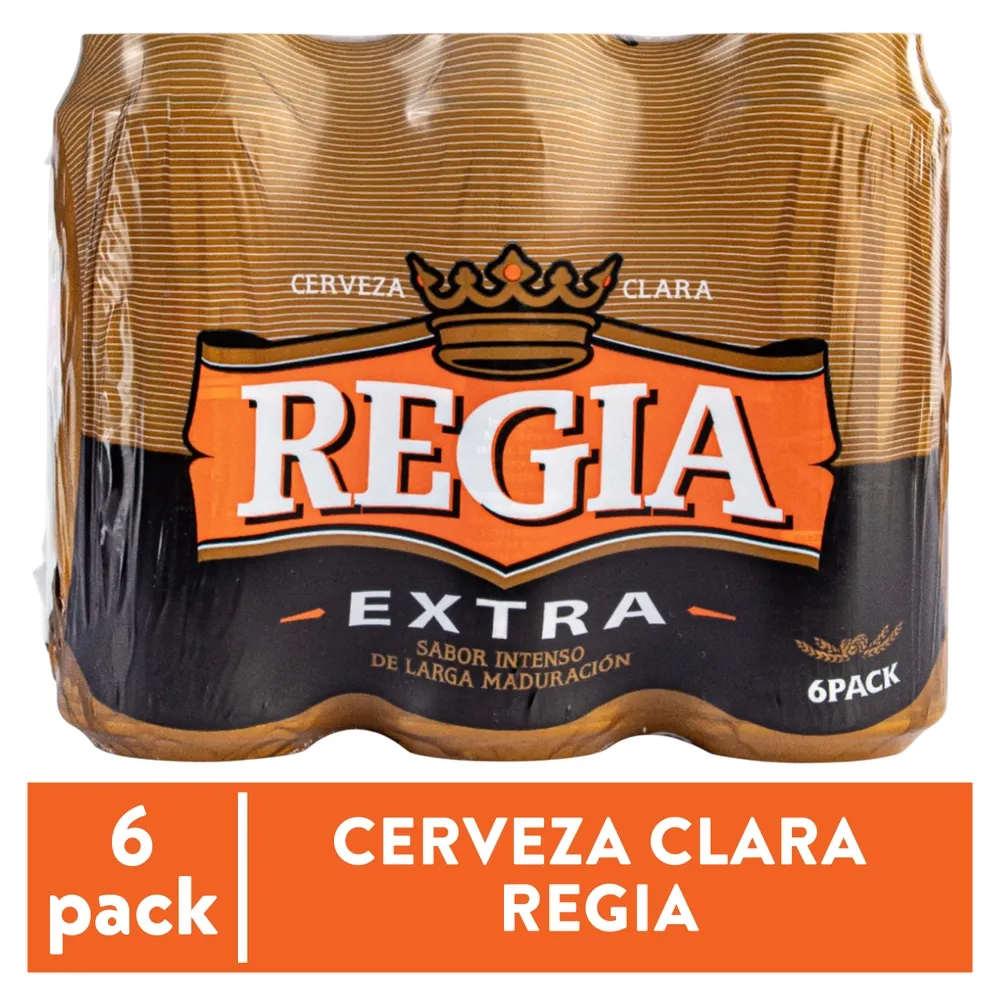 Cerveza Regia 16 Oz Lata 6 Pack  473 Ml
